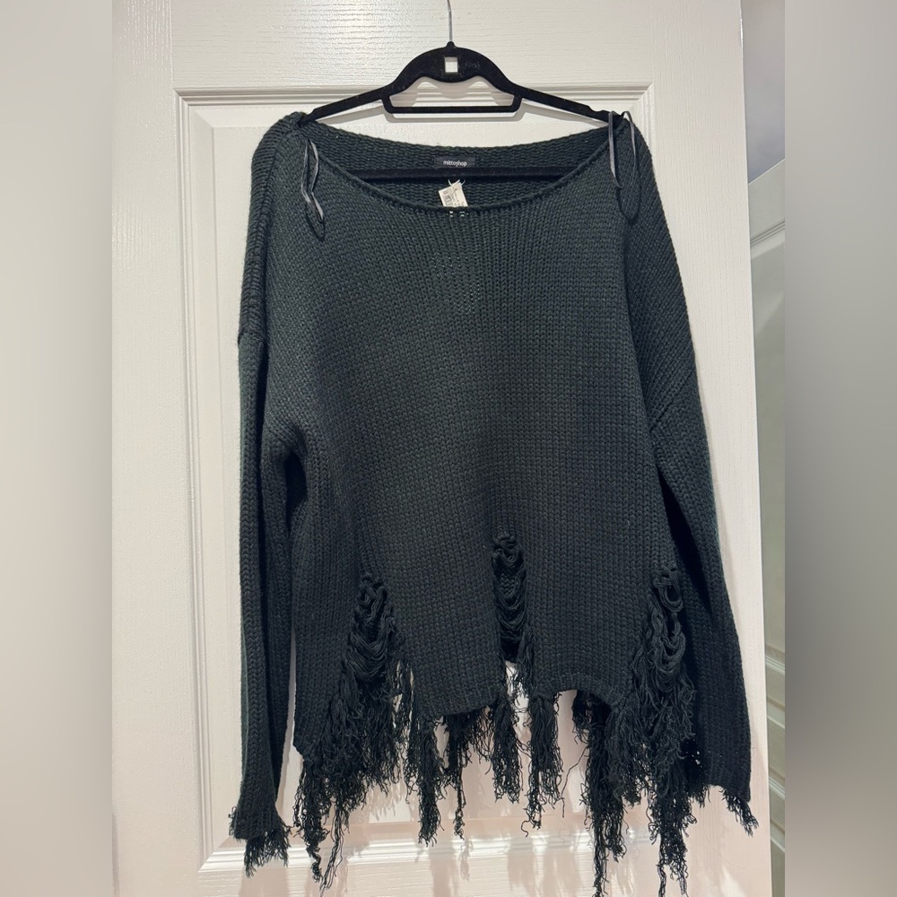 NWT MITTOSHOP Fringed Women's Sweater